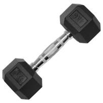 Гантели обрезиненные гексагональные OXIDE FITNESS ODB04 (от 12.5 до 20 кг)