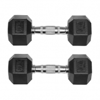 Гантели обрезиненные гексагональные OXIDE FITNESS ODB04 (от 32.5 до 40 кг)